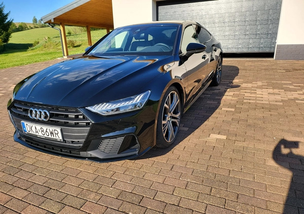 Audi A7 cena 187000 przebieg: 37700, rok produkcji 2019 z Tuchola małe 154